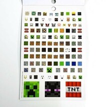 送料込 マインクラフト ステッカー ブック OVER300 4シート 16153 マイクラ グッズ シール クリーパー TNT ゲーム キャラクター 海外_画像6