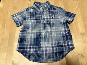 POLO Ralph Lauren キッズ シャツ 2T 半袖 ポロ ラルフローレン チェック 子供服 RALPH LAUREN