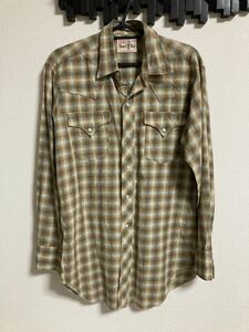 60s リーバイス Levi's ウエスタンシャツ コットン サドルマンタグ 60年代 チェック シャツ 長袖シャツ ビンテージ オリジナル 