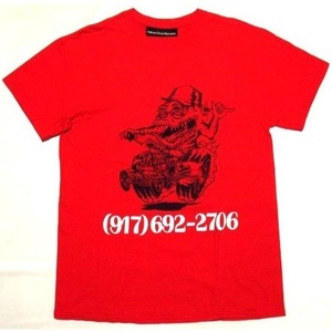 美品 18SS Nine One Seven Skate Rat T-Shirt Mサイズ Tシャツ レッド Call Me 917 コールミー ナインワンセブン