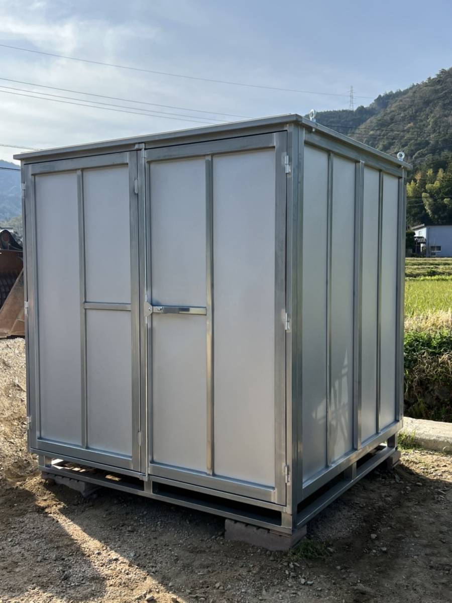 新品物置1坪観音開き扉・貯蔵庫、農機具入れ、ガーデニング・車庫