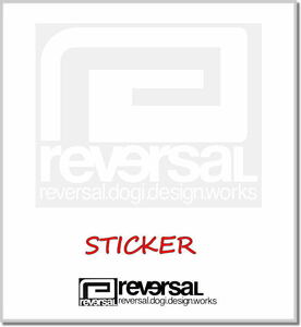 リバーサル reversal BIG MARK CUTTING STEECA (STICKER) rvbs047-WHITE ステッカー シール カッティング