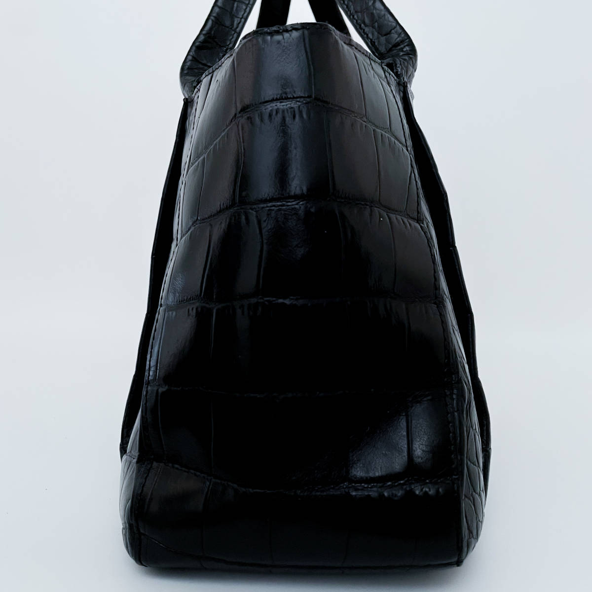1円【極美品□大人気品】FURLA フルラ クロコ ビジネス バッグ