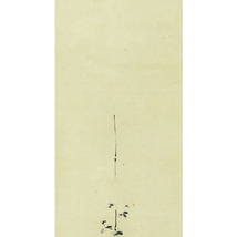 美-873【真作】板谷宏隆 桂舟 肉筆紙本 竹蔓花図 掛軸/日本画家 御用絵師 板谷派3代目 大和絵 住吉派 書画_画像5