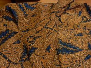 Art hand Auction Silver axe Hand-painted Javanese chintz, unused, purchased in Yogyakarta, changting, natural dyes, length 2.4m, width 104cm, fashion, Women's kimono, kimono, others