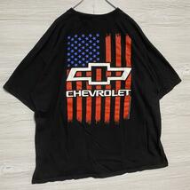 【入手困難】CHEVROLET シボレー　Tシャツ　バックプリント　ワンポイントロゴ　両面デザイン　企業　会社　車　一点物 ゆったり　レア_画像4