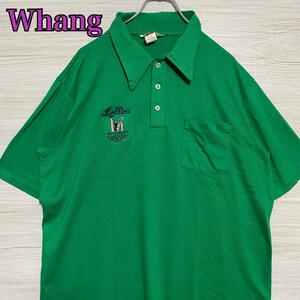 【入手困難】Whang ポロシャツ XLサイズ　ヴィンテージ　80s 90s 一点物 ゆったり　レア　半袖　海外輸入　オーバーサイズ　おしゃれ