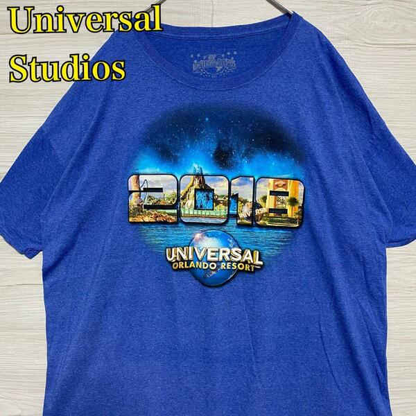 【入手困難】Universal Studios ユニバーサルスタジオ　Tシャツ　3XLサイズ　ビッグロゴ　海外輸入　企業　会社　テーマパーク　一点物