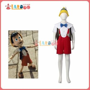 xd440工場直販 高品質 実物撮影 ディズニー ピノキオ Pinocchio ピノッキオ 子供用 コスプレ衣装 コスチューム cosplay