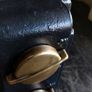 ビンテージ インダストリアル ロータリー 2連スイッチ サターン vintage industrial rotary switch 1950 Made in Englandの画像3
