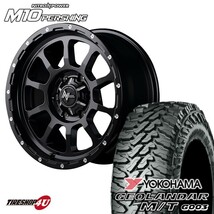 4本セット NITRO POWER M10 PERSHING 17x8J 6/139.7 +20 ブラック YOKOHAMA GEOLANDAR M/T G003 285/70R17 FJクルーザー_画像1