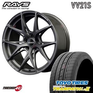 4本セット RAYS VERSUS VV21S 19x8.5J 5/114.3 +36 +45 APJ ガンメタ TOYO TRANPATH LU2 245/45R19 アルファード ハリアー