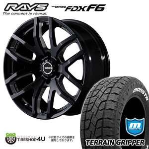 4本セット RAYS レイズ デイトナ FDX F6 17x8J 6/139.7+20 B8 MONSTA モンスタ テレーングリッパー A/T 285/70R17 WL FJクルーザー