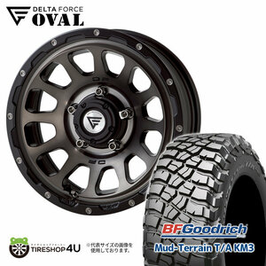 4本セット DELTAFORCE OVAL 16x6J 5/139.7 -5 MSP BFGoodrich Mud-Terrain T/A KM3 225/75R16 RBL ジムニーシエラ JB74