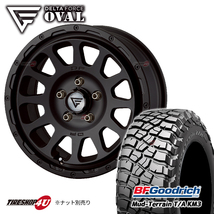 4本セット DELTAFORCE OVAL 17x8J 5/127+40 MB BFGoodrich Mud-Terrain T/A KM3 285/70R17 ジープ ラングラー JL_画像1