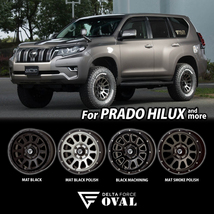 4本セット DELTAFORCE OVAL 17x8J 6/139.7+20 MSP BFGoodrich All-Terrain T/A KO2 285/70R17 ホワイトレター FJクルーザー_画像3