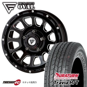 4本セット DELTA FORCE OVAL 16x5.5J 5/139.7 +20 BSM DURATURN TRAVIA H/T 215/70R16 ホワイトレター ジムニー JB64 JB23