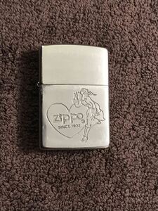 ZIPPO ジッポー ジッポ オイルライター 1995年製 ウィンディ WINDY バーガーガール　中古品　ハート　Heart