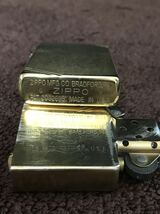 ZIPPO ジッポ ジッポー オイルライター　1989年製 ビンテージ 1937 REPLICAレプリカ ダイヤゴナル ゴールド solid brass 中古品_画像3