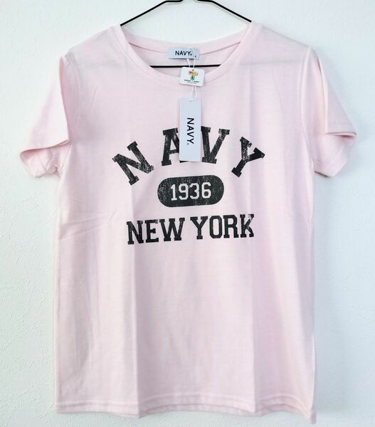 未使用★NAVY レディース Tシャツ M ピンク