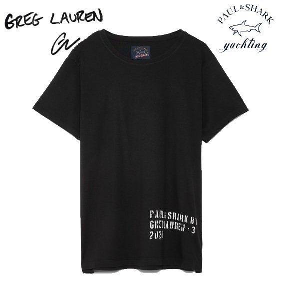 新品GREG LAUREN グレッグローレン PAUL&SHARK Tシャツ L-