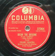 ◆ FRANK SINATRA / Where Is My Bess? / Begin The Biguine ◆ Columbia 37064 (78rpm SP) ◆_画像3