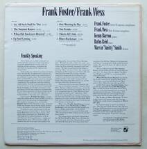 ◆ FRANK FOSTER - FRANK WESS / Flankly Speaking ◆ Concord Jazz CJ-276 (promo) ◆_画像2