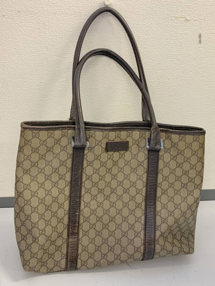 ヤフオク! -「gucci ggスプリーム キャンバス トートバッグ」の落札