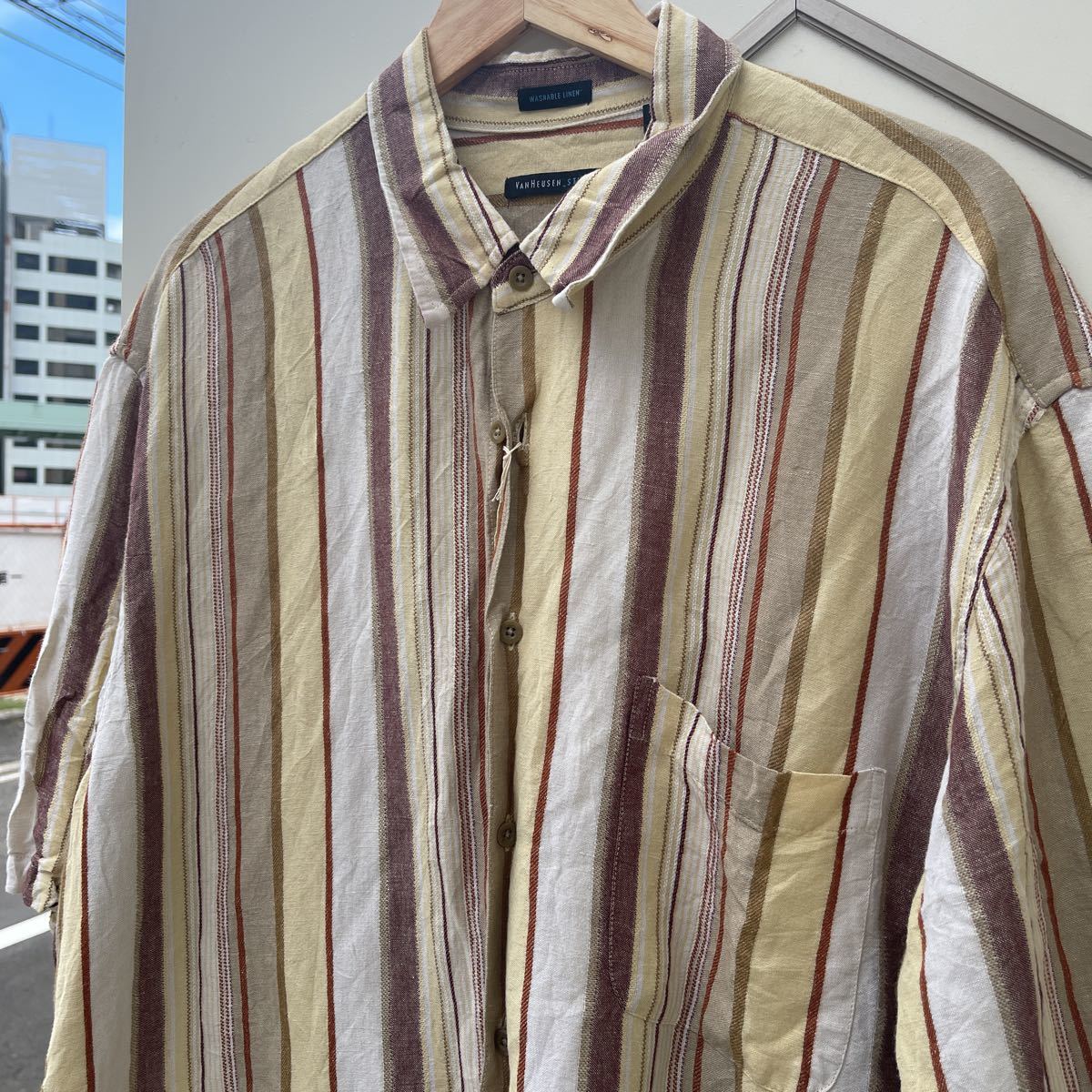シャツ 70s VAN HEUSEN VAN OPRESS V-TAPER 長袖 シャツ 最大級