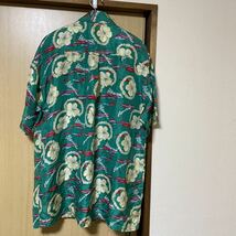 Hawaii silkywayアロハシャツ HAWAII製ハイビスカス柄Lサイズ_画像2