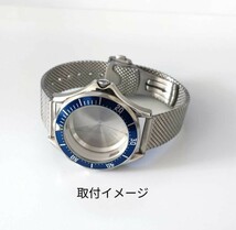 22mm メッシュ ブレスレット シルバー クイックバネ棒 社外品【対応】オメガ シーマスター プラネットオーシャン 等 OMEGA 互換_画像6