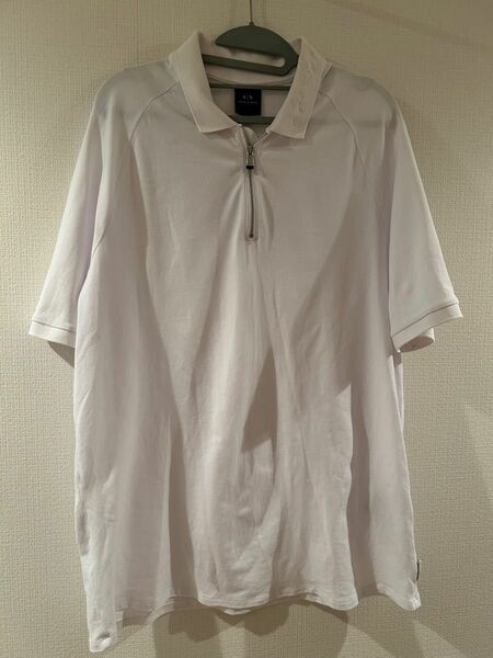 【値下げ】アルマーニエクスチェンジ　ポロシャツ　白　XL 半袖