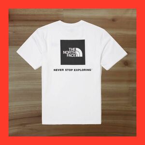 THE NORTH FACE Tシャツ COTTON NSE BOX LOGO XL ホワイト NT7UN56B 白T