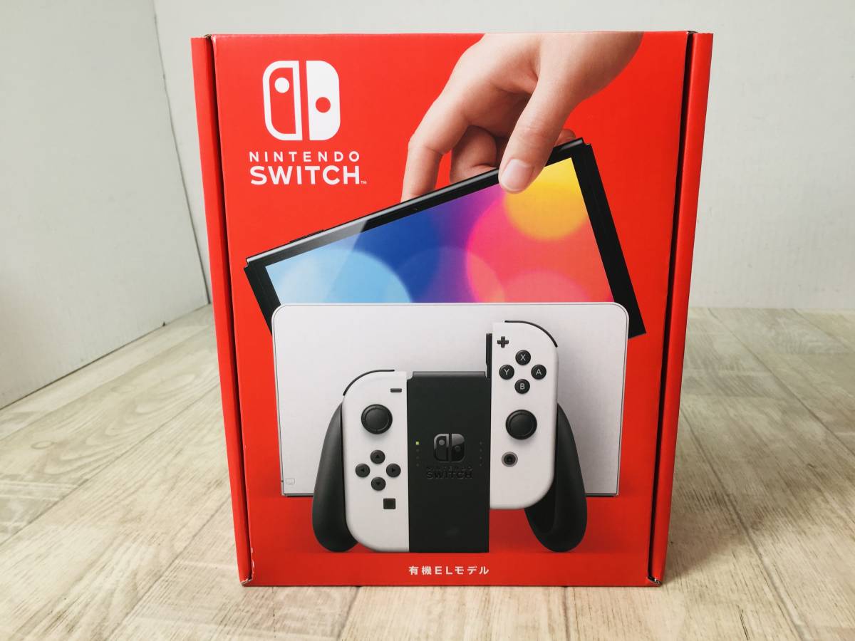 未使用 Nintendo Switch (有機ELモデル) Joy-Con(L)/(R) ホワイト