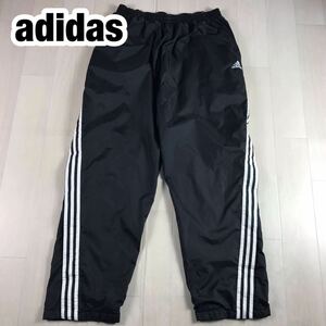 adidas Adidas грузовик брюки US XL черный боковой кнопка вышивка Logos Lee линия большой размер 