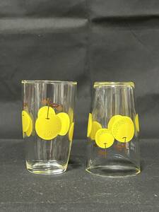  new goods unused Showa Retro ate rear ADERIA pear tumbler small 2 piece set that time thing 