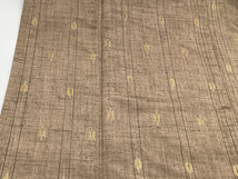 中古品　正絹　紬織　単衣　きもの　絣　23218　t_画像3