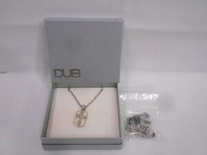 82 送60サ 0711%D04 DUB Collection ダブコレクション メンズ 5点セット ネックレス ペンダントトップ リング ステンレス SV925 中古品