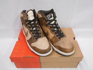 77 送80サ 0731%D11 NIKE DUNK HIGH DIRTY PACK ナイキ DARK CIDER 304717-223 2003年製 26.5cm 未使用