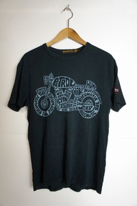 正規 Johnson Motors ジョンソンモータース プリント 半袖 Ｔシャツ カットソー USA製 黒 S 本物 617N