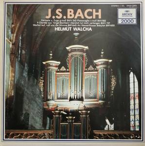 LP盤 ヘルムート・ヴァルヒャ　Bach 「幻想曲とフーガ」BWV542～「バビロンの流れのほとりに」BWV653