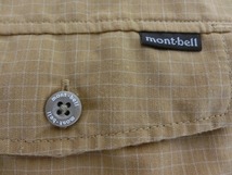 着用数回　mont・bell ハーススリーブシャツ　半袖シャツ　Mサイズ　からし色　ウイックロン仕様 1104908 定形外250円～_画像4