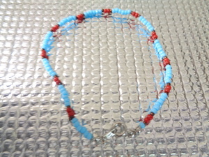 THE BINGO BROTHERS bingo Brothers anklet small bead sax x red series 