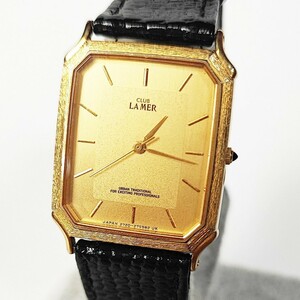 極美品 CLUB LA MER クラブ・ラ・メール CITIZEN シチズン 腕時計 ゴールドカラー クォーツ メンズ腕時計 動作品 稼働品 L177
