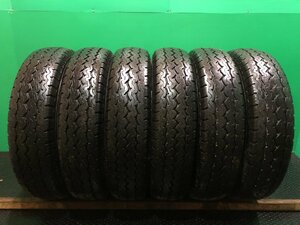 DUNLOP SP LT5 205/85R16 117/115L LT 15インチ ライトトラック用 夏タイヤ 6本 19年製 バリ溝 小型トラック　(MTV83)