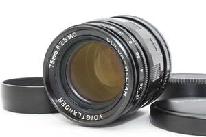 ★希少品★VOIGTLANDER フォクトレンダー COLOR-HELIAR カラーへリアー 75mm F2.5★　L3371＃19001