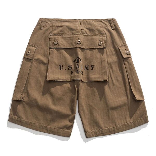 USMC P-44 HBT ショートモンキーパンツ -カーキ Karaku ショートパンツ ハーフパンツ