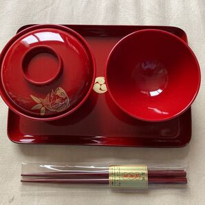 お食い初め 漆器セット 小平神明宮 ロビンソン神社 新品