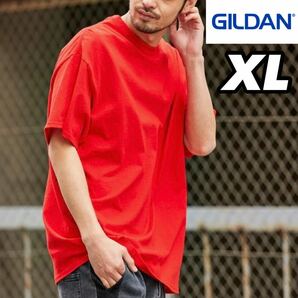 【新品未使用】ギルダン 6oz ウルトラコットン 無地 半袖Tシャツ 赤 レッド XL サイズ GILDAN クルーネック