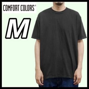 新品未使用 コンフォートカラーズ 6.1oz ガーメントダイ 無地半袖Tシャツ 黒 M サイズ COMFORT COLORS GARMENT Dye TEE ユニセックス